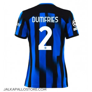 Inter Milan Denzel Dumfries #2 Kotipaita Naisten 2023-24 Lyhythihainen